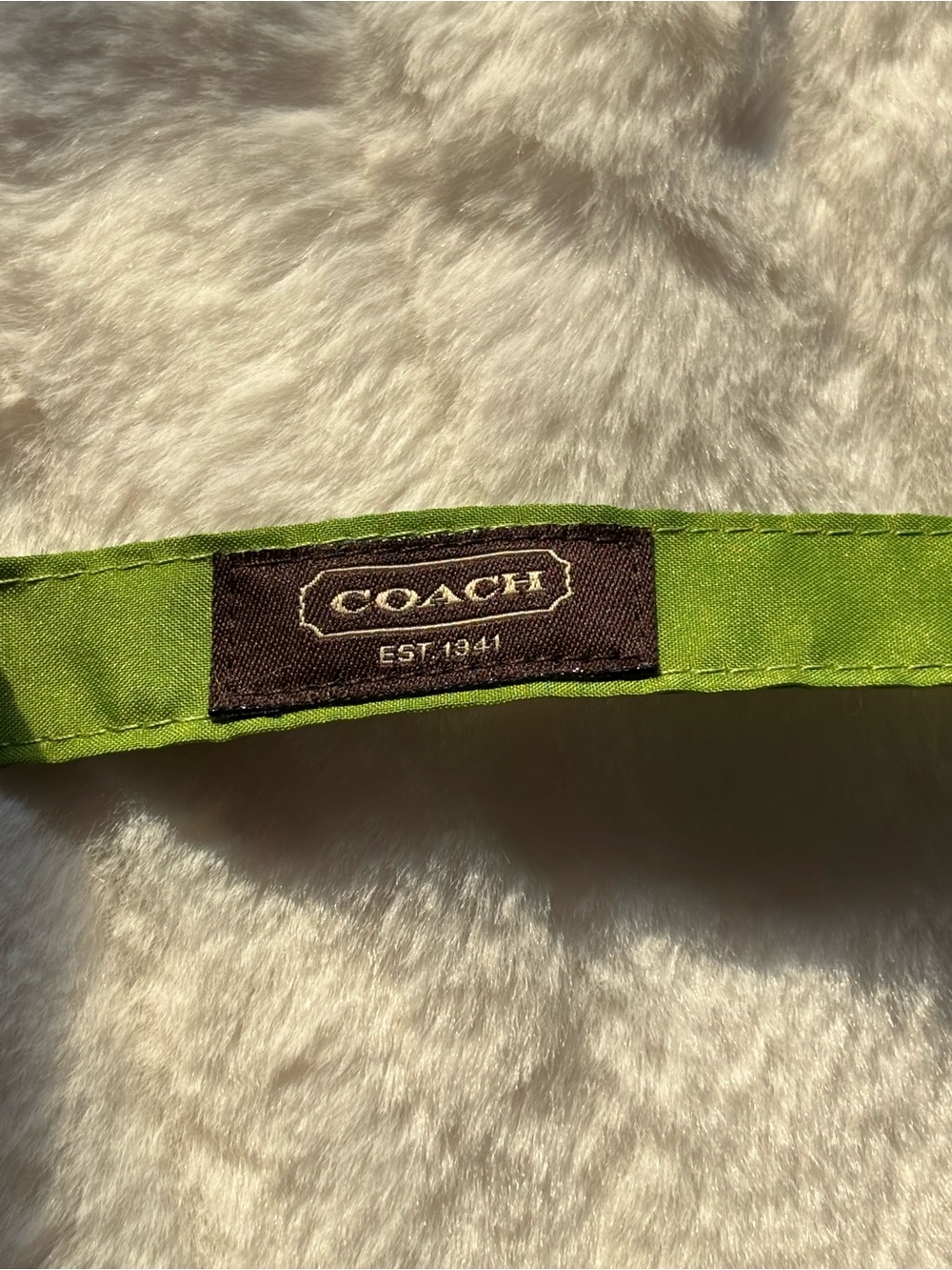NWT ✨Rare Vintage Coach Signature C Daisy Umbrella (Green/Khaki)✨ - Picture 11 of 16